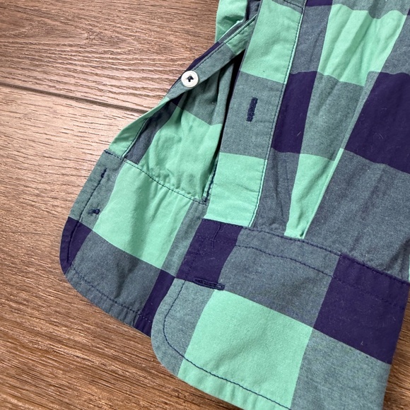 Untuckit Men's Bonardo Button Down Buffalo Plaid Shirt Blue/Green Sz XXL Casual - Picture 6 of 10